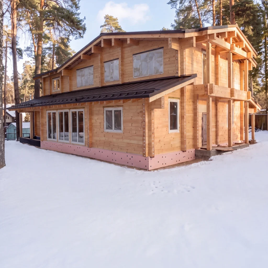 Дом из клеёного бруса на Рублёвке